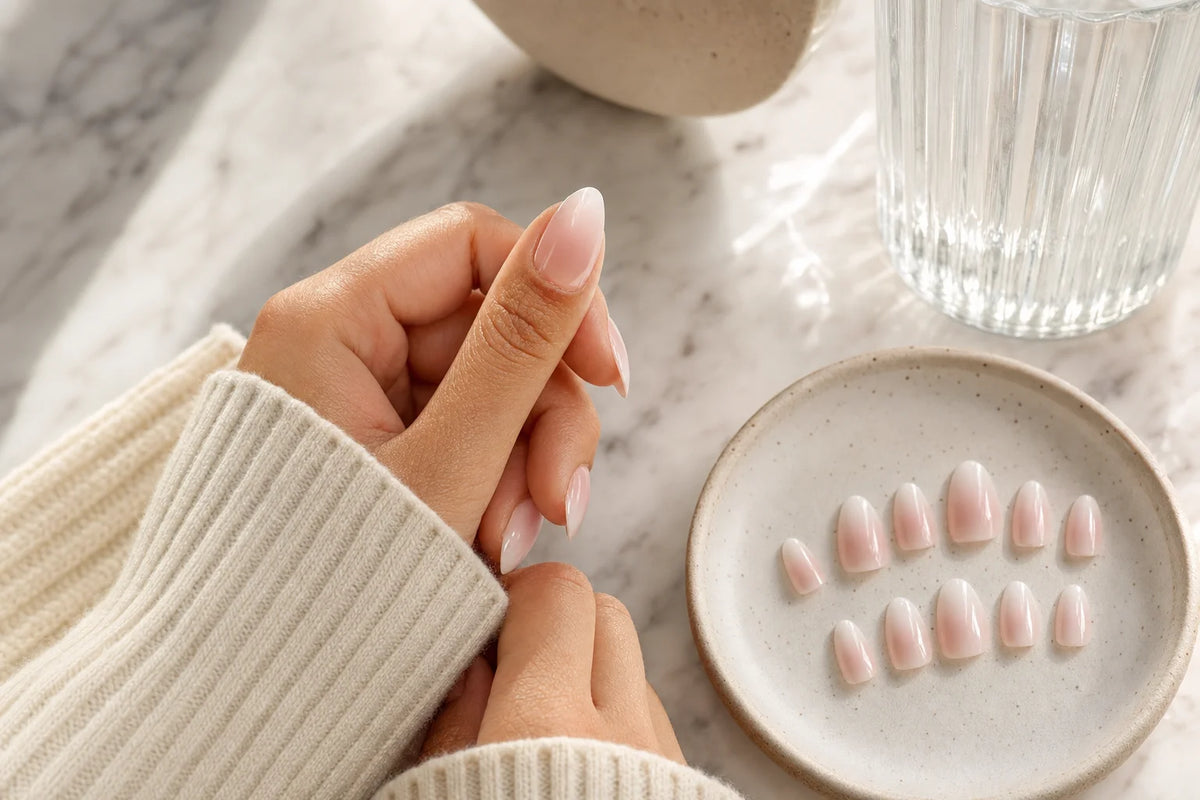 Press-on nails minimalistes : manucure élégante et rapide
