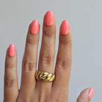 faux ongles saumon
